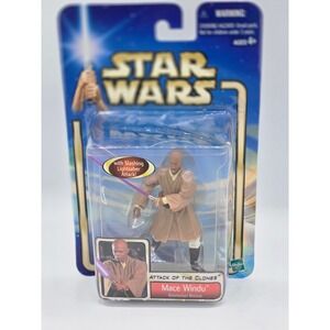 Star Wars Attack‎ of the Clones Mace Windu Geonosian Rescue Action Figure